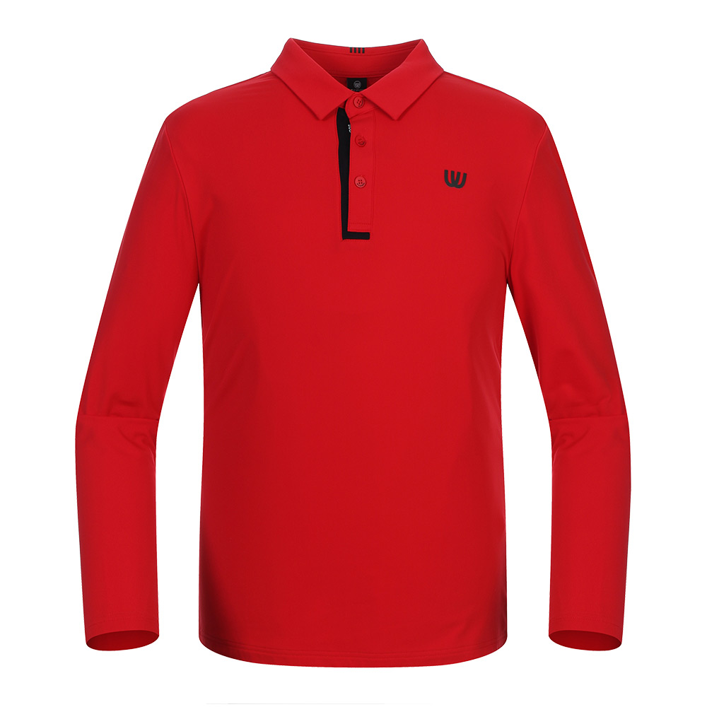 남성 마이 배색 포인트 티셔츠 MU21722TL51-RED
